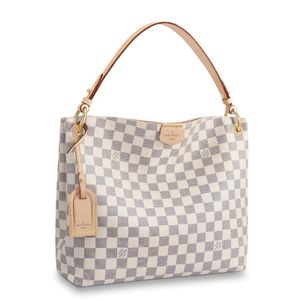 Louis Vuitton Graceful Pm Damier Azur Canvas Rose